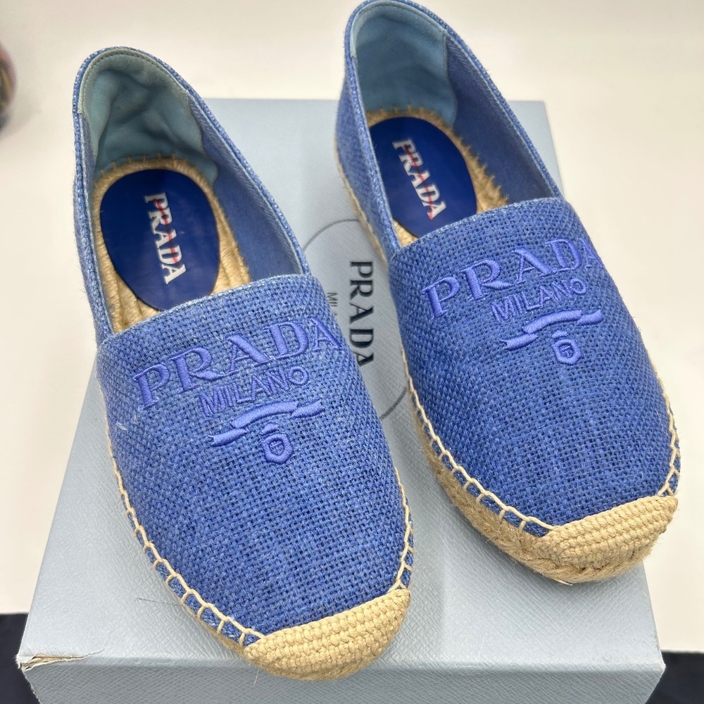 Women’s Prada espadrilles size 36 made in Italy